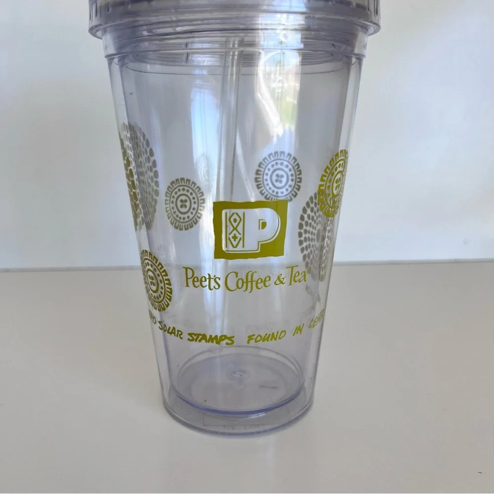Peet’s Coffee Tumbler with Straw‎ - Picture 2 of 10